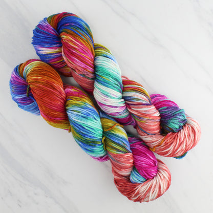 MASACCIO'S TRIBUTE MONEY Hand Dyed on Squoosh DK - Block Variegated Colorway