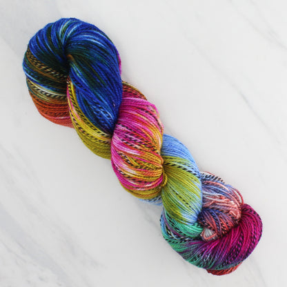 MASACCIO'S TRIBUTE MONEY Hand Dyed on Stained Glass Fingering - Block Variegated Yarn