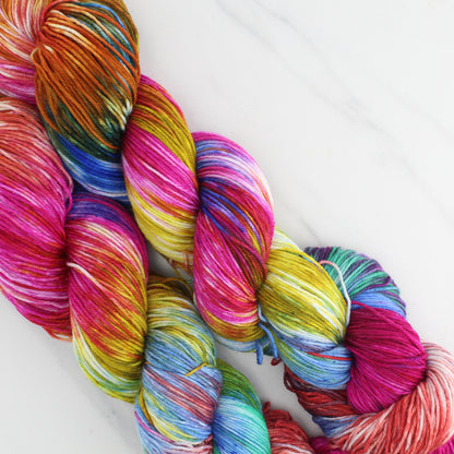 MASACCIO'S TRIBUTE MONEY Hand Dyed on Sock Perfection - Block Variegated Yarn