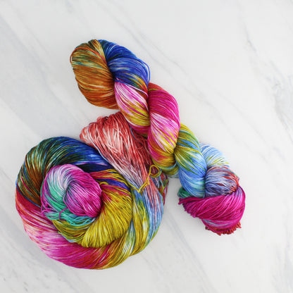 MASACCIO'S TRIBUTE MONEY Hand Dyed on Sock Perfection - Block Variegated Yarn