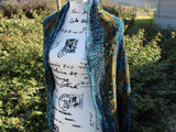 METAMORPHOSIS SHAWL KIT with Peacock Feathers and Peacock Eyes