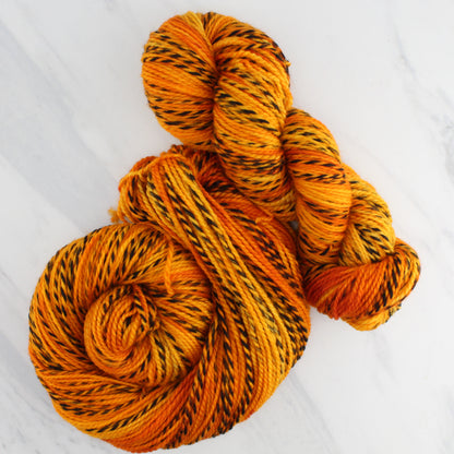 MONARCH BUTTERFLY Hand Dyed on Stained Glass DK - Tonal Colorway