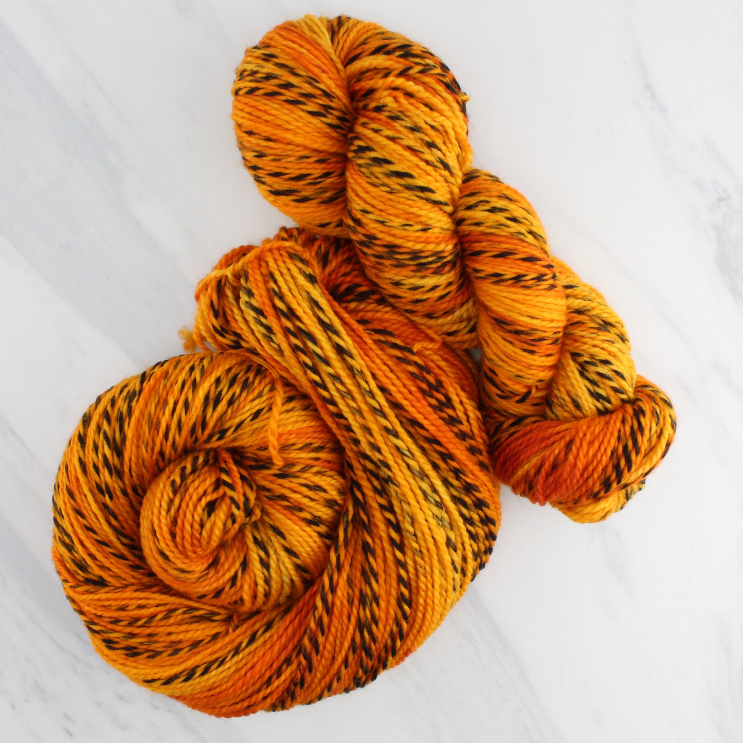 MONARCH BUTTERFLY Hand Dyed on Stained Glass DK - Tonal Colorway