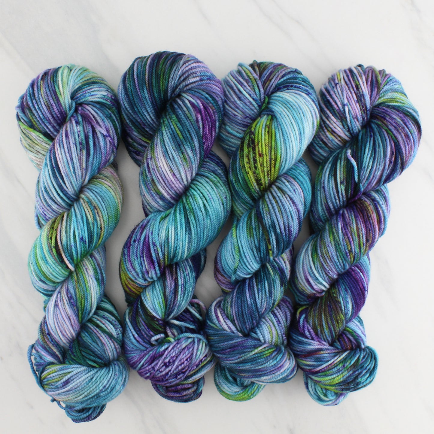 MONET'S CATHEDRAL Hand Dyed on Squoosh Worsted - Splashed & Speckled Yarn