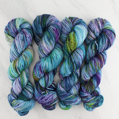 MONET'S CATHEDRAL Hand Dyed on Squoosh Worsted - Splashed & Speckled Yarn