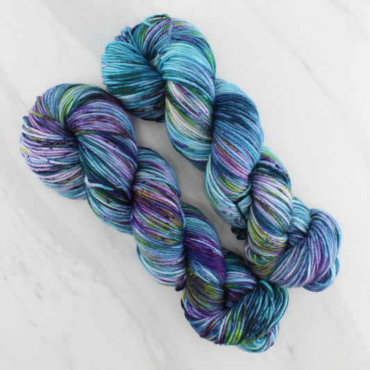 MONET'S CATHEDRAL Hand Dyed on Squoosh Worsted - Splashed & Speckled Yarn