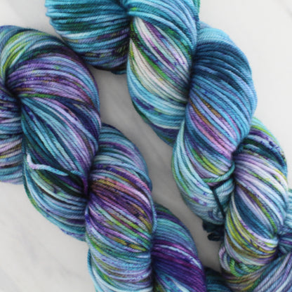 MONET'S CATHEDRAL Hand Dyed on Squoosh Worsted - Splashed & Speckled Yarn