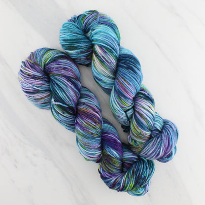 MONET'S CATHEDRAL Hand Dyed on Squoosh Worsted - Splashed & Speckled Yarn