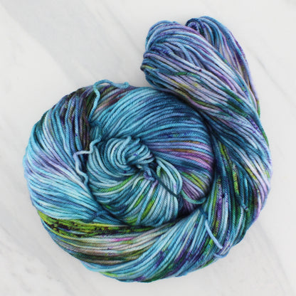 MONET'S CATHEDRAL Hand Dyed on Squoosh Worsted - Splashed & Speckled Yarn