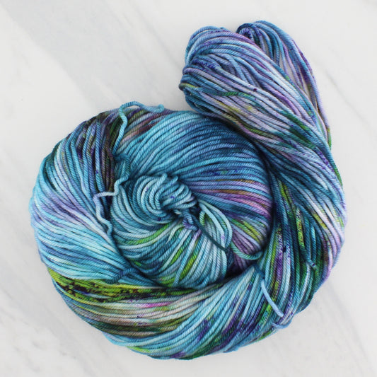 MONET'S CATHEDRAL Hand Dyed on Squoosh Worsted - Splashed & Speckled Yarn