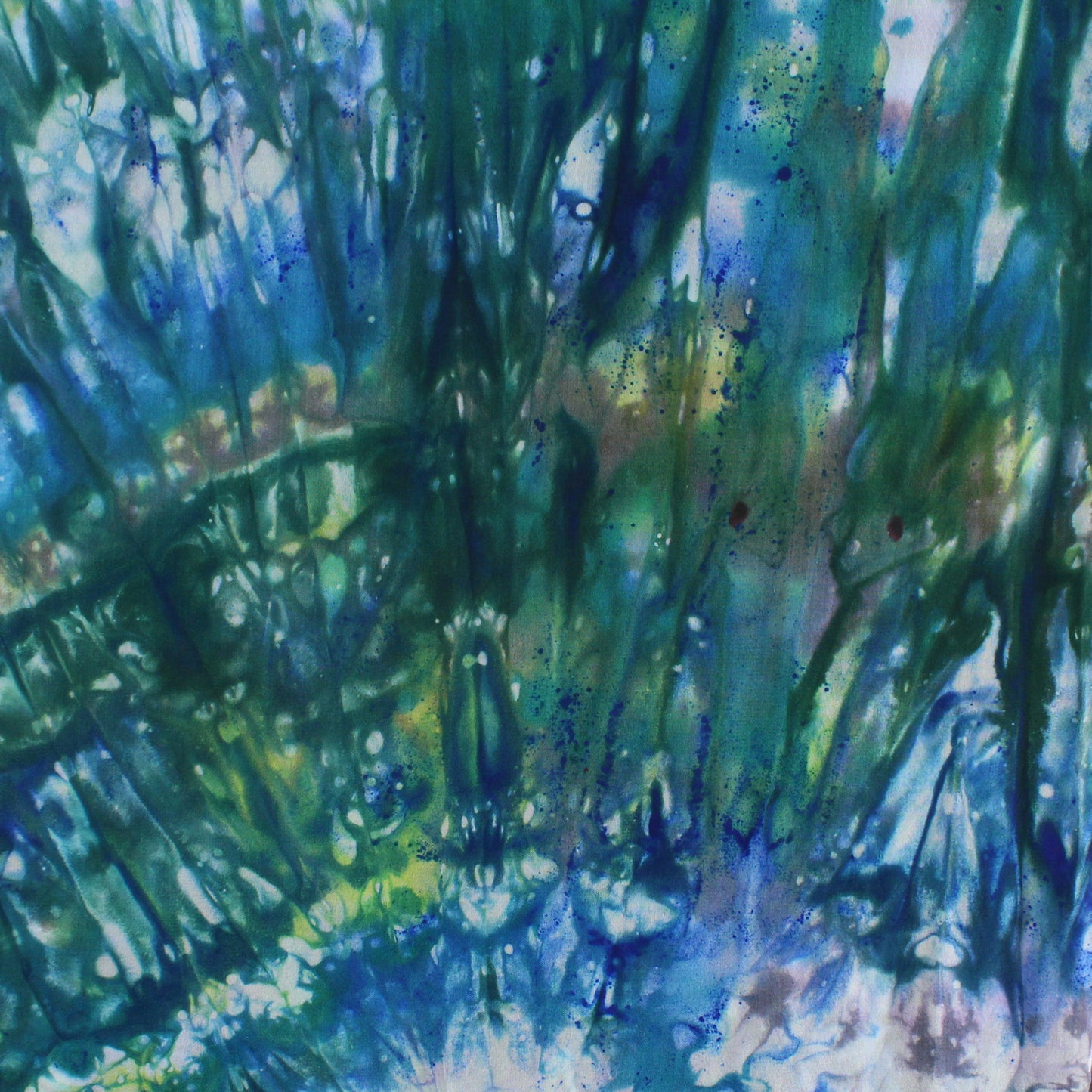 MONET'S WATER LILIES Hand-Dyed Silk Crepe Scarf - 11 x 60 inches