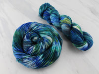 MONET'S WATER LILIES Hand-Dyed Yarn on Buttery Soft DK