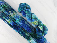 MONET'S WATER LILIES Hand-Dyed Yarn on Buttery Soft DK