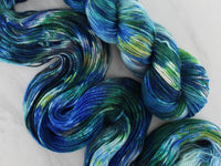 MONET'S WATER LILIES Hand-Dyed Yarn on Buttery Soft DK