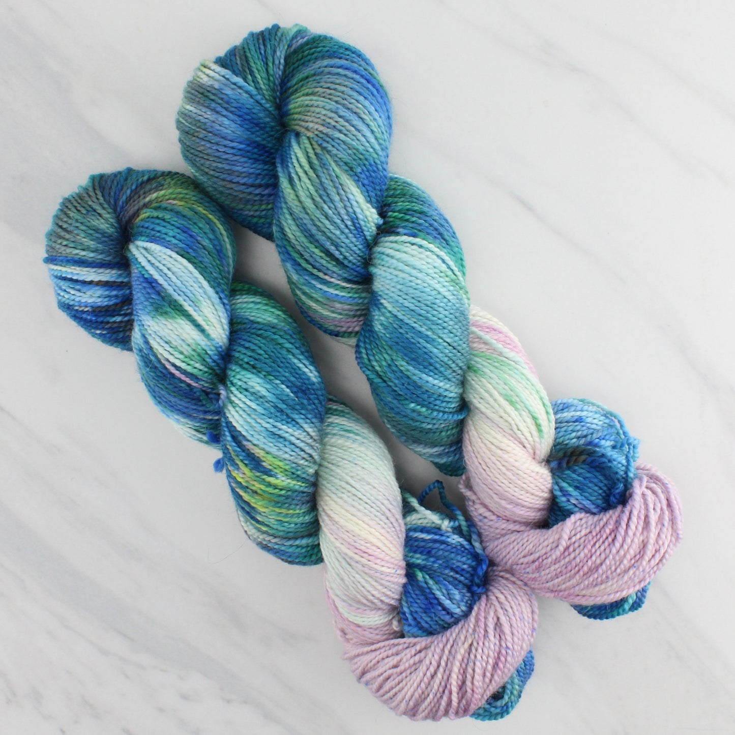MONET'S WATER LILIES Hand Dyed on Buttery Soft DK  - Assigned Pooling Colorway