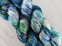 MONET'S WATER LILIES Indie-Dyed Yarn on Diamond Silk Sock
