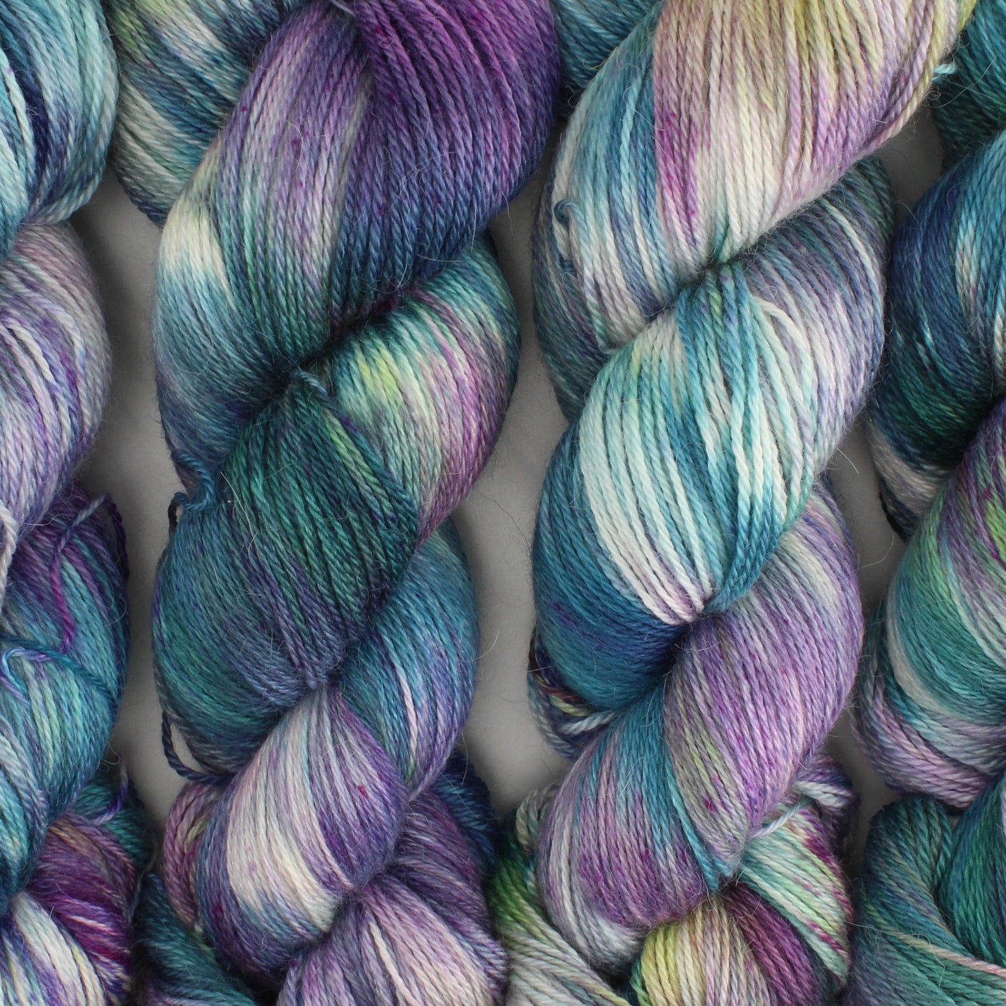 MONET'S CATHEDRAL Hand Dyed on Dream Fingering - Splashed & Speckled Colorway