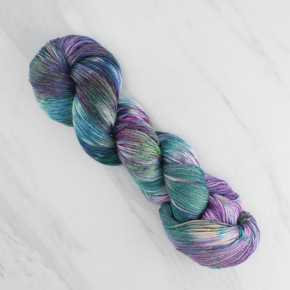MONET'S CATHEDRAL Hand Dyed on Dream Fingering - Splashed & Speckled Colorway