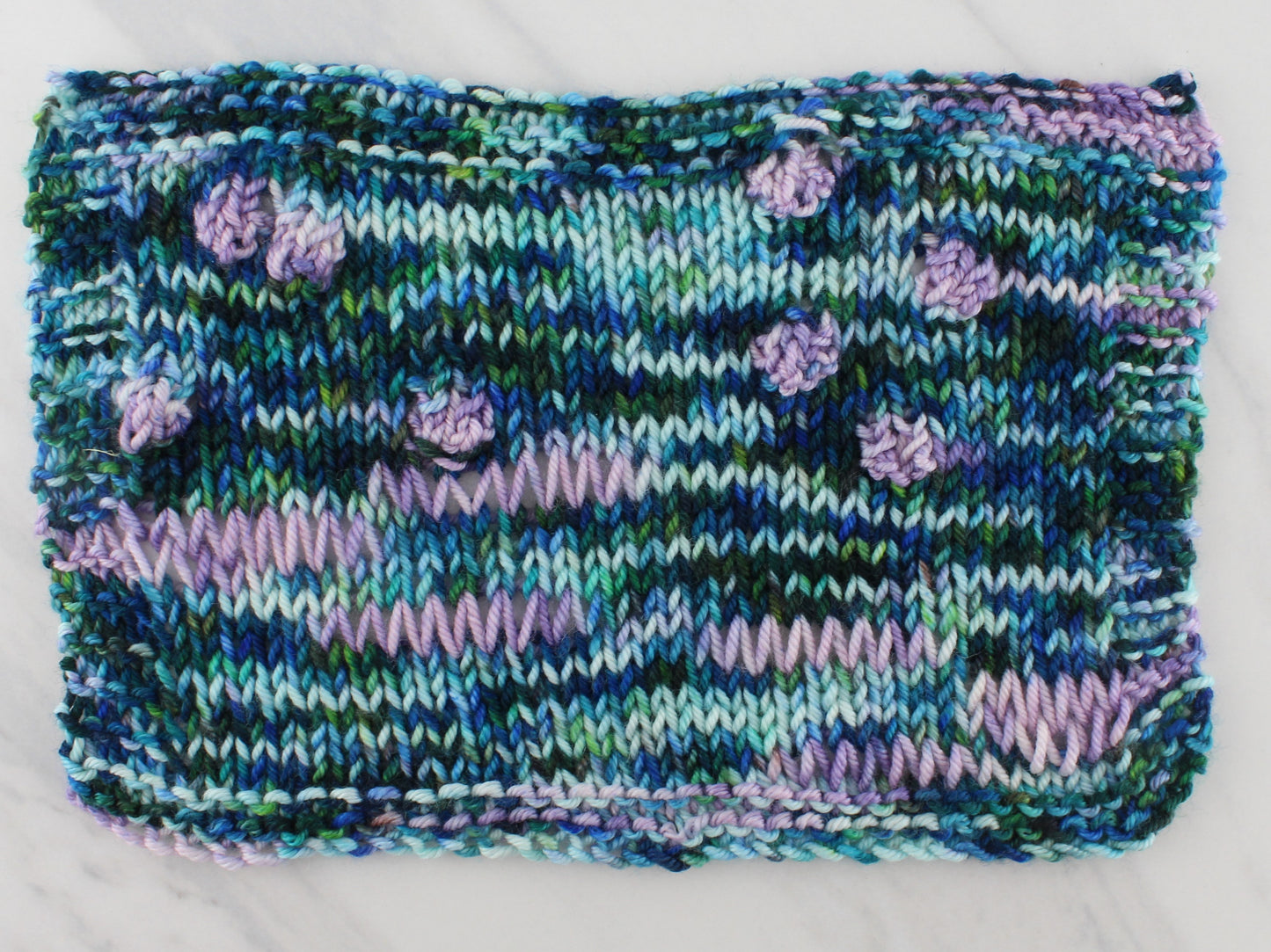 MONET'S WATER LILIES on Squoosh Worsted - Assigned Pooling Colorway