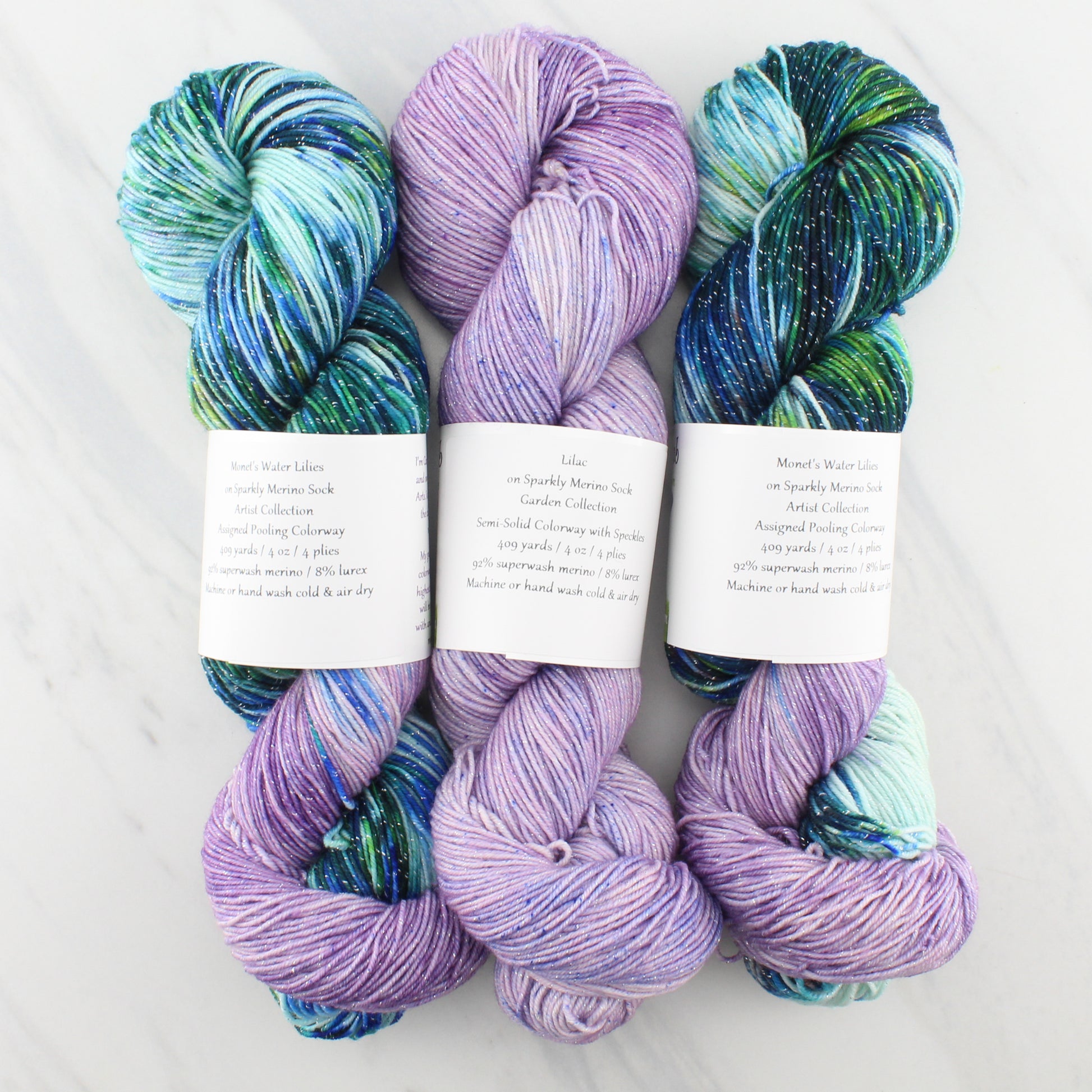 BUDS AND BLOOMS YARN SETS PREORDER for Deborah Bowanko's Buds and Blooms Pattern and KAL - Purple Lamb