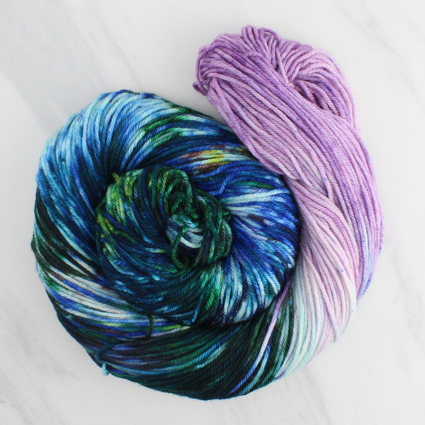 MONET'S WATER LILIES Hand Dyed on Squoosh DK - Assigned Pooling Yarn