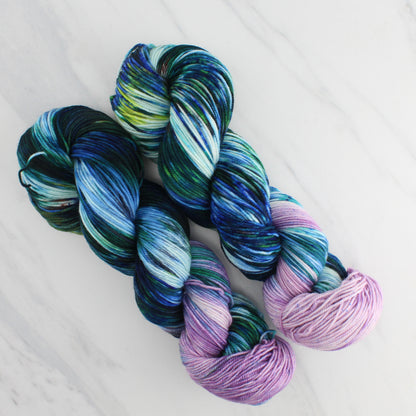 MONET'S WATER LILIES Hand Dyed on Splendid Sport - Assigned Pooling Yarn