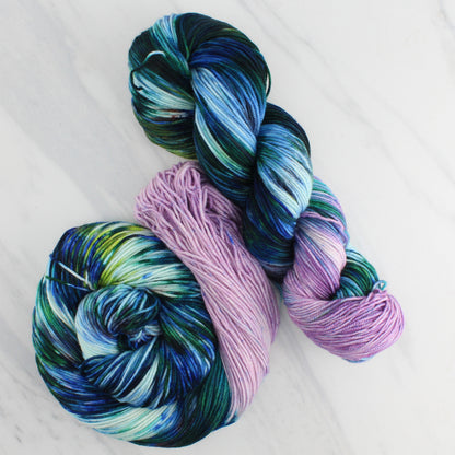MONET'S WATER LILIES Hand Dyed on Splendid Sport - Assigned Pooling Yarn