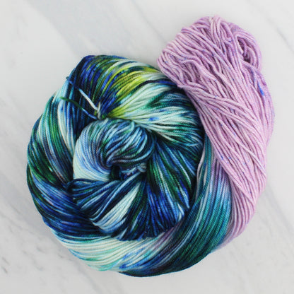 MONET'S WATER LILIES Hand Dyed on Splendid Sport - Assigned Pooling Yarn