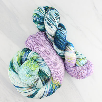 MONET'S WATER LILIES on So Silky Sock - Assigned Pooling Version