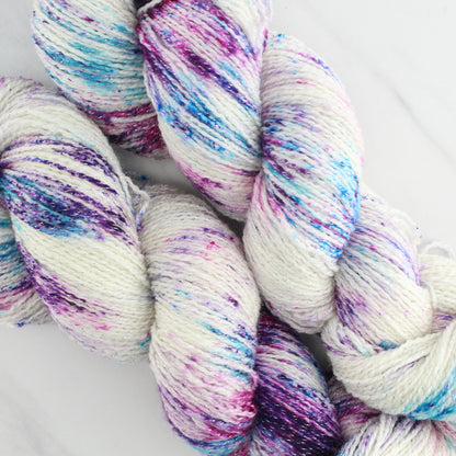 MONET Hand Dyed on Twinkle Fingering - Splashed and Speckled Yarn