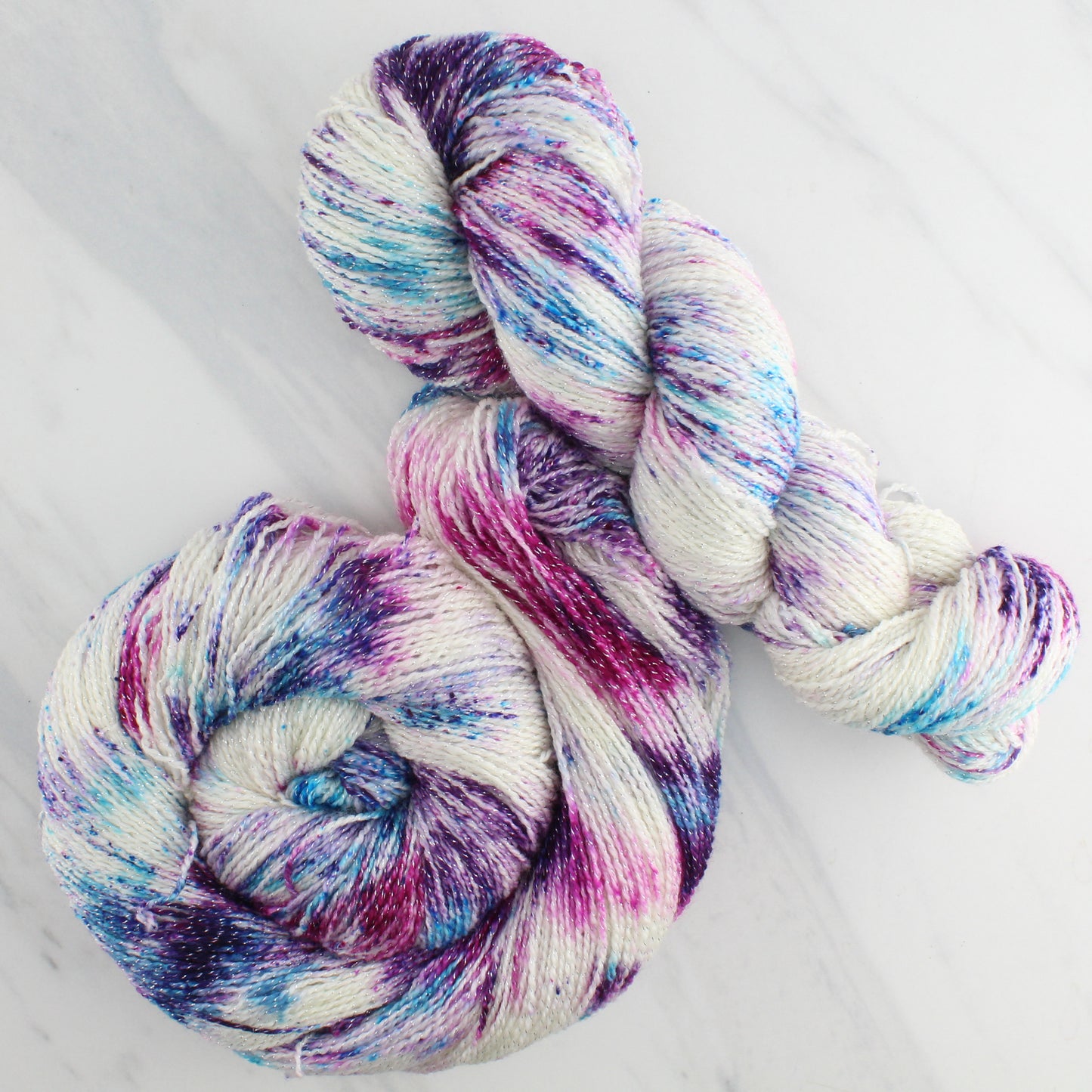 MONET Hand Dyed on Twinkle Fingering - Splashed and Speckled Yarn