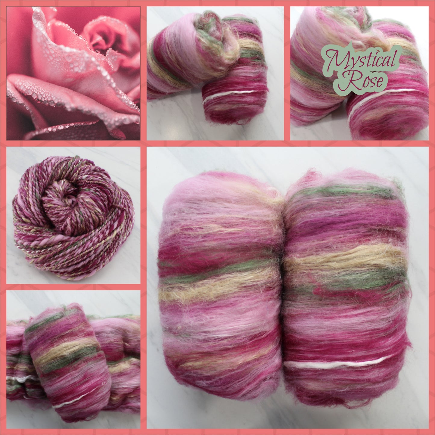 MYSTICAL ROSE Art Batts to Spin and Felt