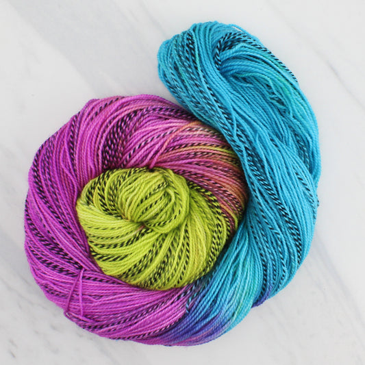 NEON LIGHTS on Stained Glass Sock