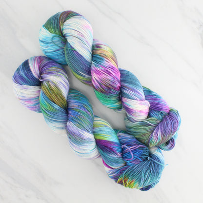 NORTHERN LIGHTS on Feather Sock