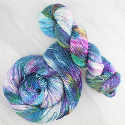 NORTHERN LIGHTS on Feather Sock