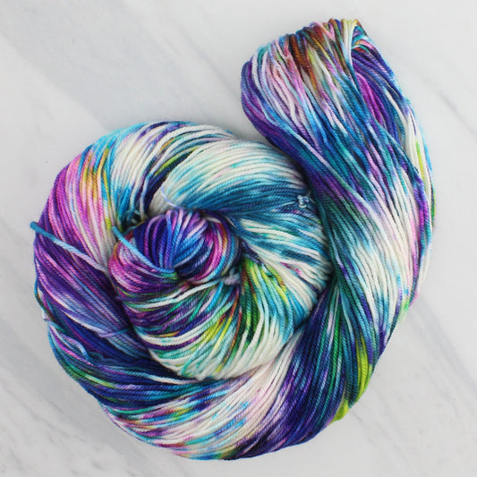 NORTHERN LIGHTS Hand Dyed on Splendid Sport - Splashed and Speckled Colorway