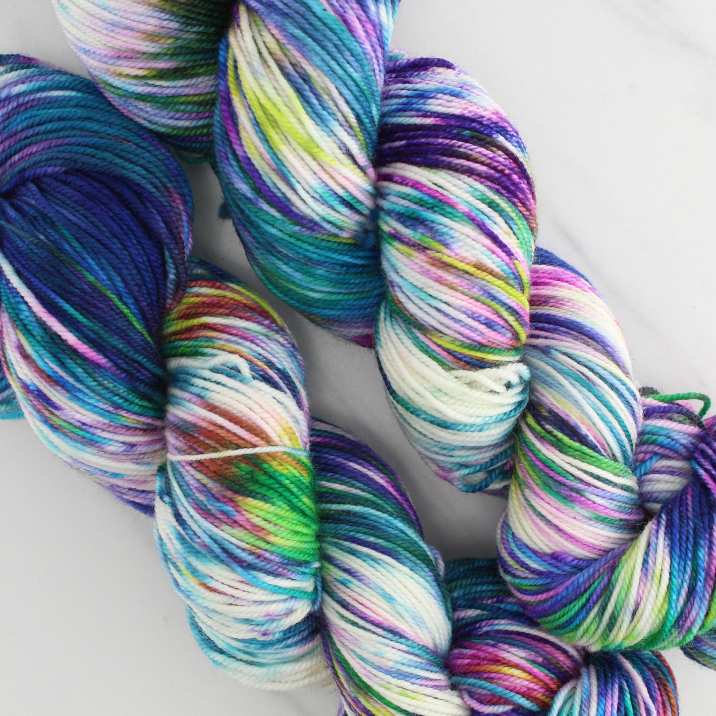 NORTHERN LIGHTS Hand Dyed on Splendid Sport - Splashed and Speckled Colorway