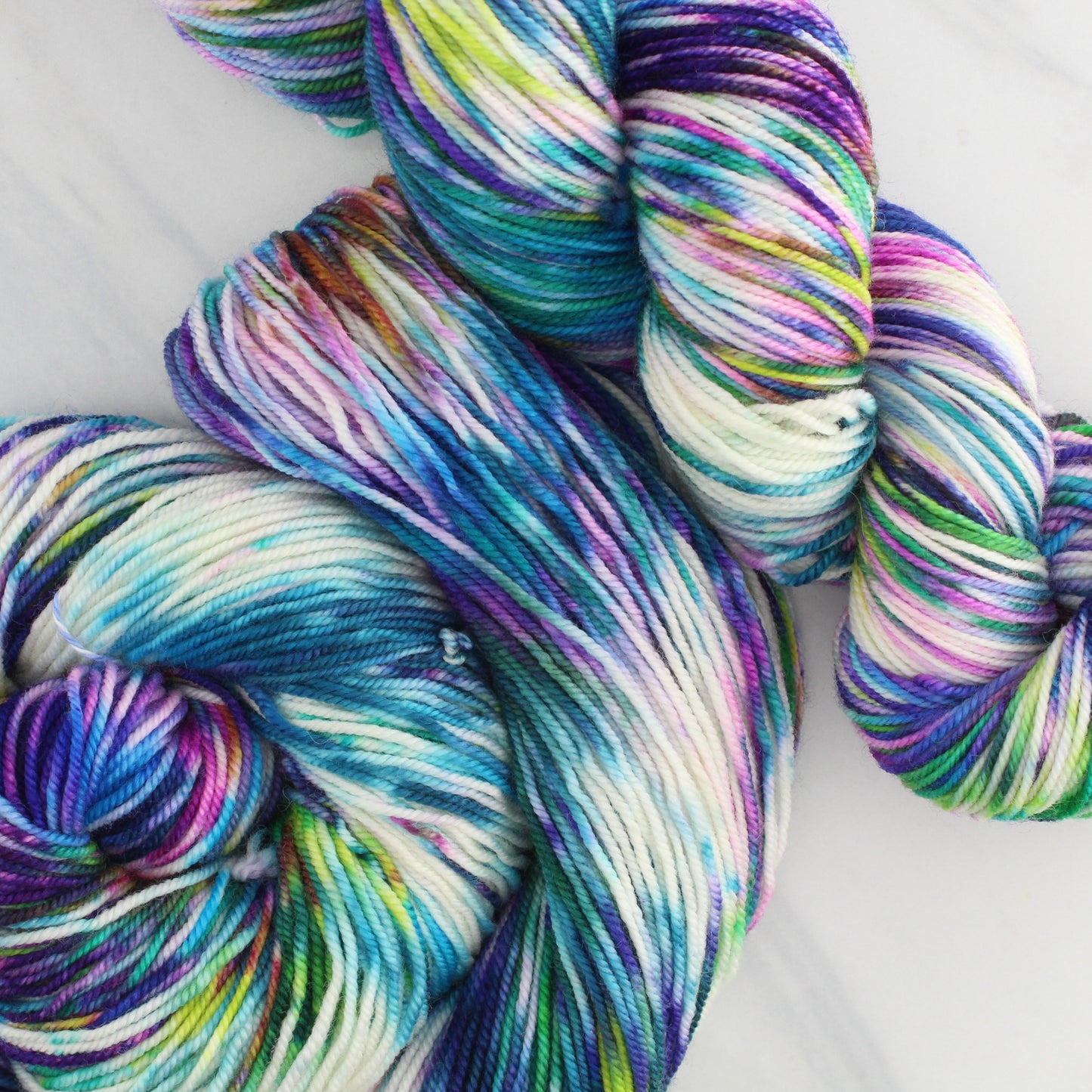 NORTHERN LIGHTS Hand Dyed on Splendid Sport - Splashed and Speckled Colorway