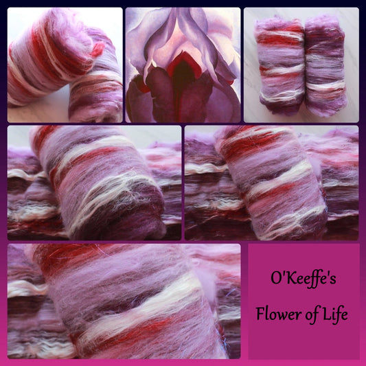 O'KEEFFE'S FLOWER OF LIFE II - Art Batts to Spin and Felt