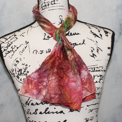 OAK CREEK CANYON Hand-Dyed Silk Scarf - 11 x 60 inches