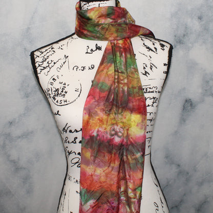 OAK CREEK CANYON Hand-Dyed Silk Scarf - 11 x 60 inches