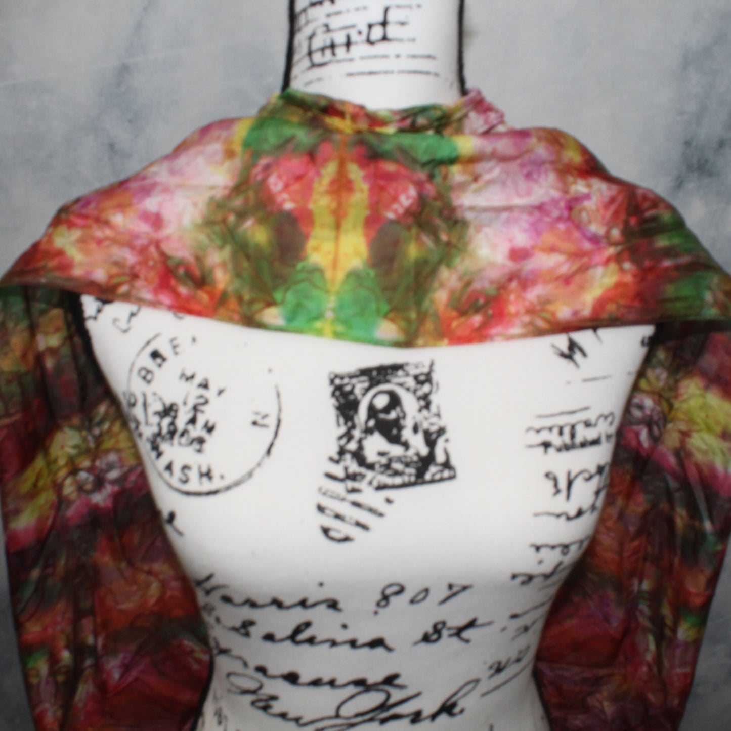 OAK CREEK CANYON Hand-Dyed Silk Scarf - 11 x 60 inches