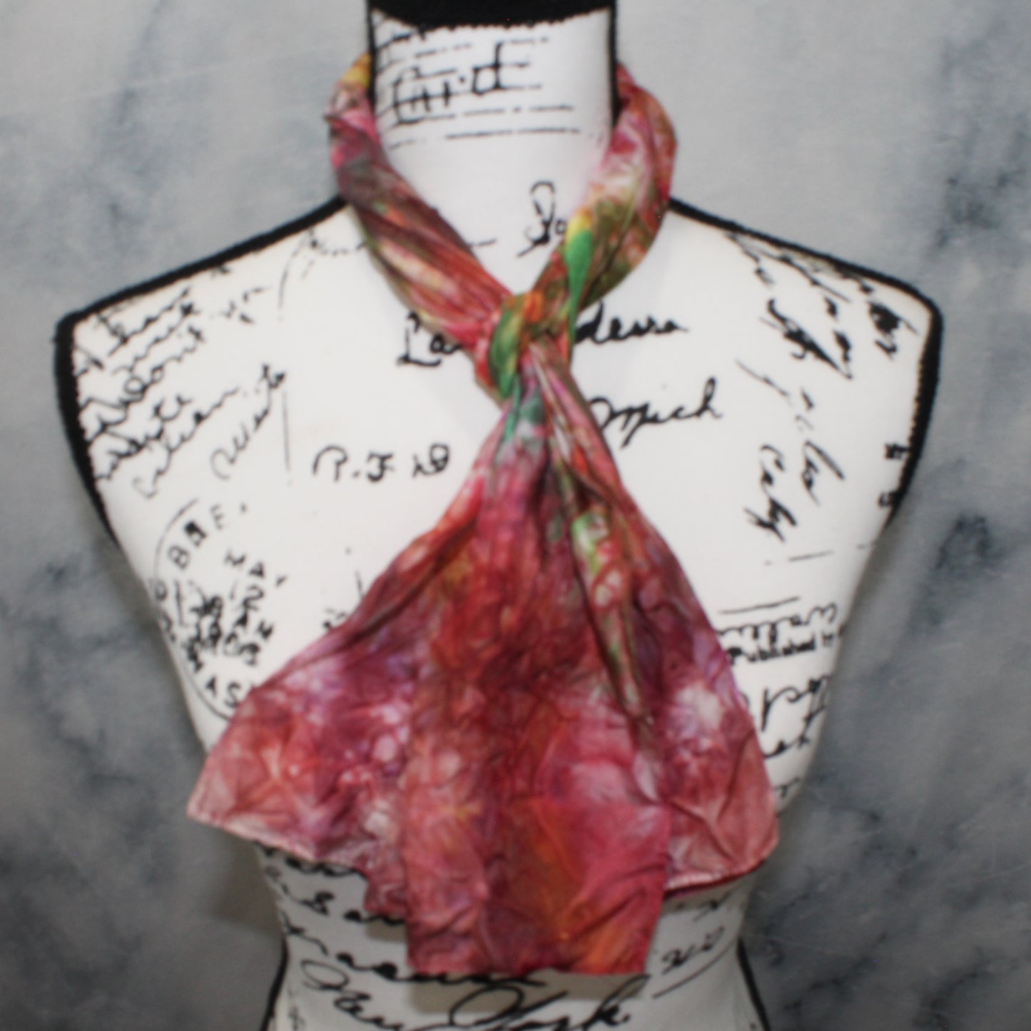 OAK CREEK CANYON Hand-Dyed Silk Scarf - 11 x 60 inches