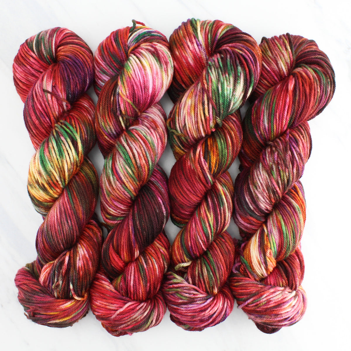 OAK CREEK CANYON Hand Dyed on Squoosh DK - Splashed and Speckled Yarn