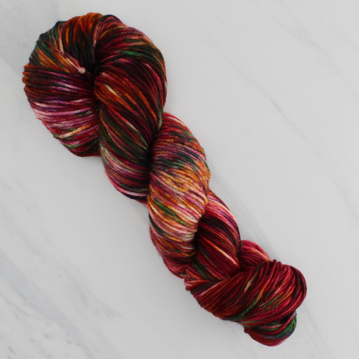 OAK CREEK CANYON Hand Dyed on Squoosh DK - Splashed and Speckled Yarn
