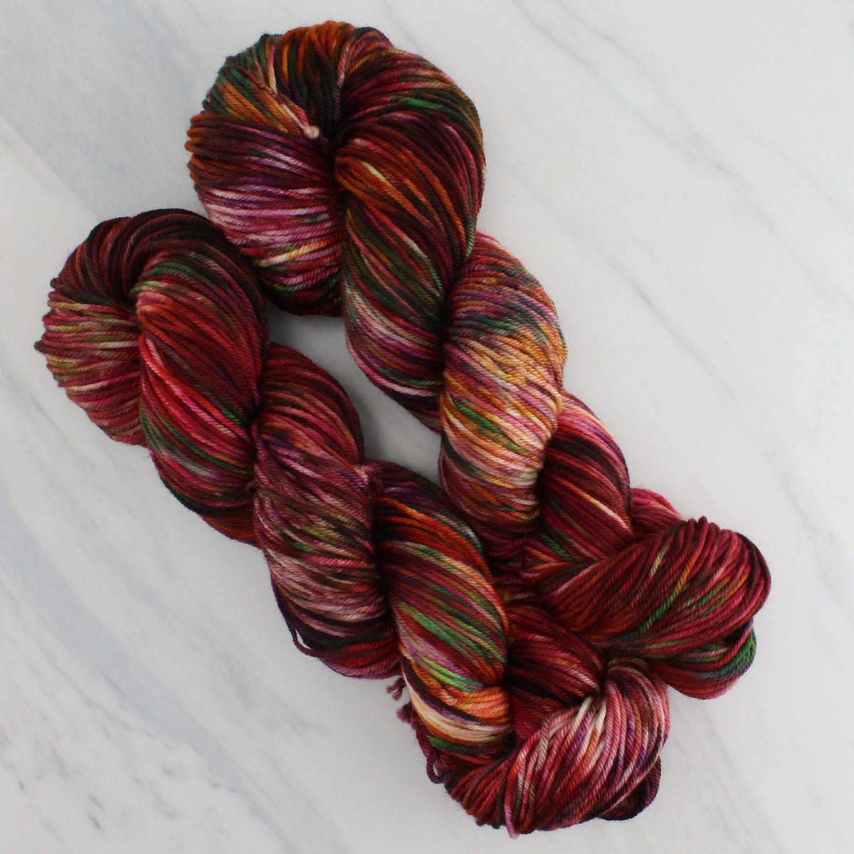 OAK CREEK CANYON Hand Dyed on Squoosh DK - Splashed and Speckled Yarn