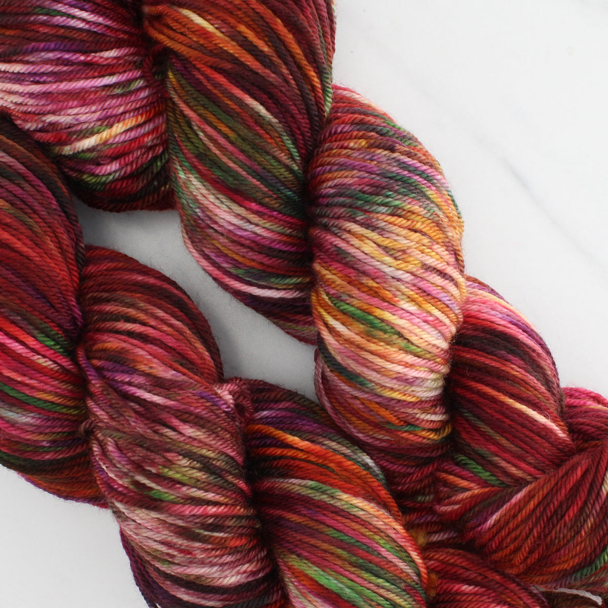 OAK CREEK CANYON Hand Dyed on Squoosh DK - Splashed and Speckled Yarn