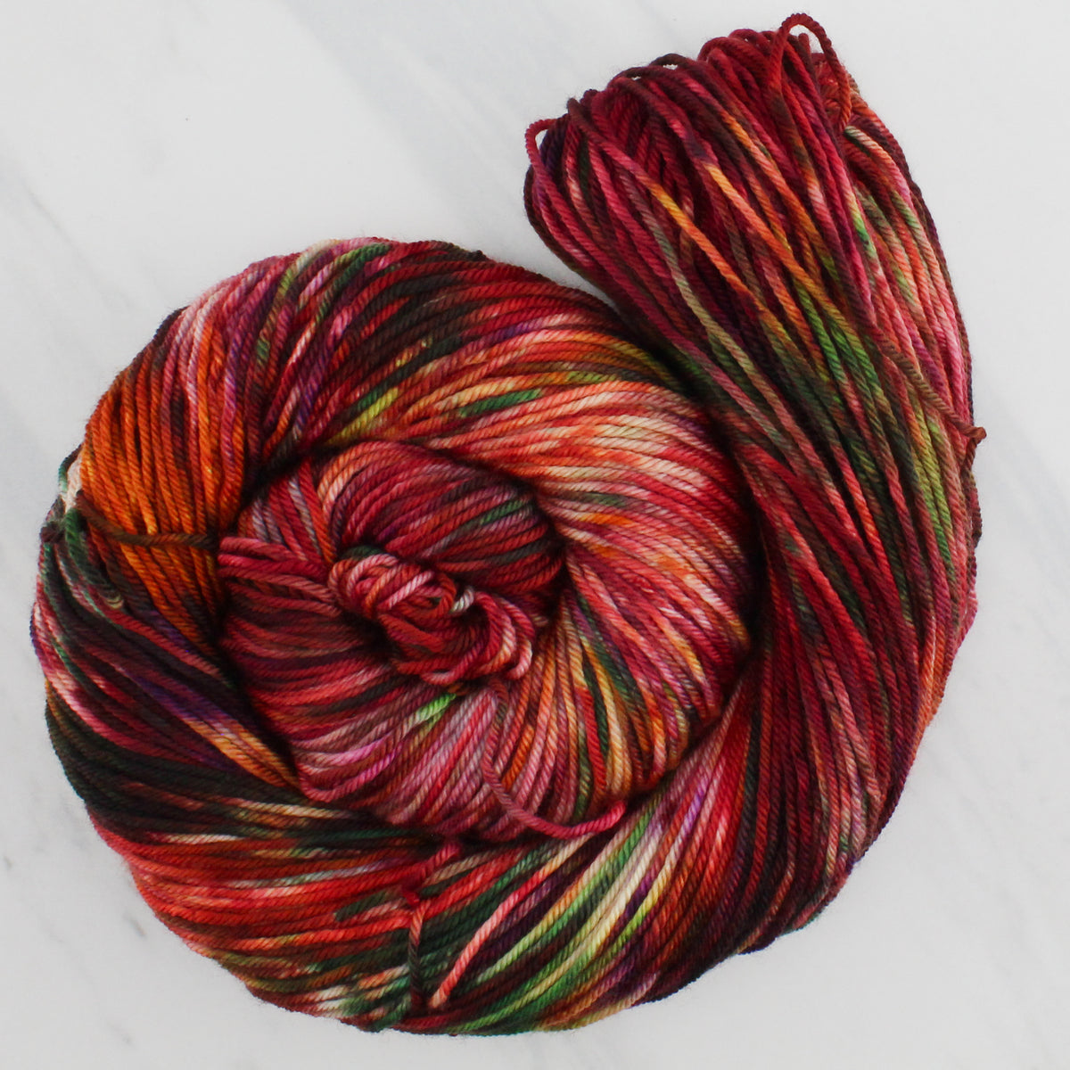 OAK CREEK CANYON Hand Dyed on Squoosh DK - Splashed and Speckled Yarn