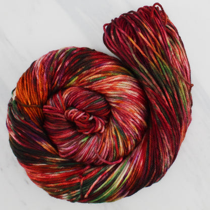 OAK CREEK CANYON Hand Dyed on Squoosh DK - Splashed and Speckled Yarn