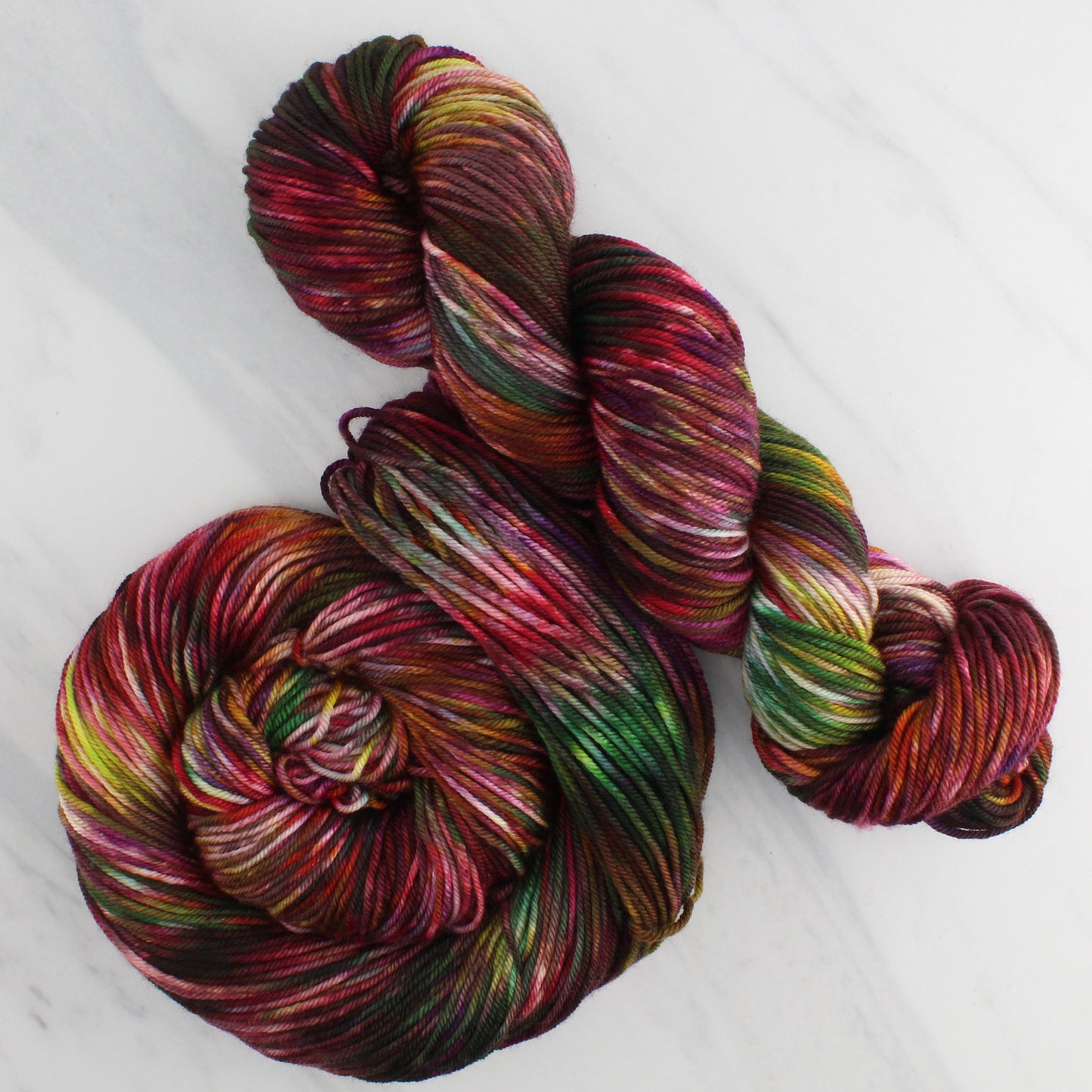 OAK CREEK CANYON Hand Dyed on Squoosh Worsted - Splashed and Speckled Yarn